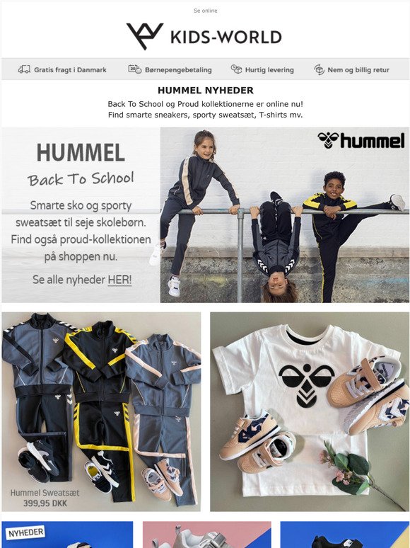 Kids-world: Hummel Release Back To School og kollektionerne er online | Gratis hjemmelevering i |