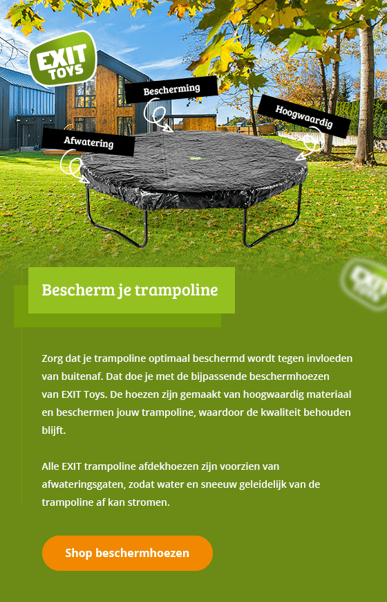 Bescherm je trampoline
