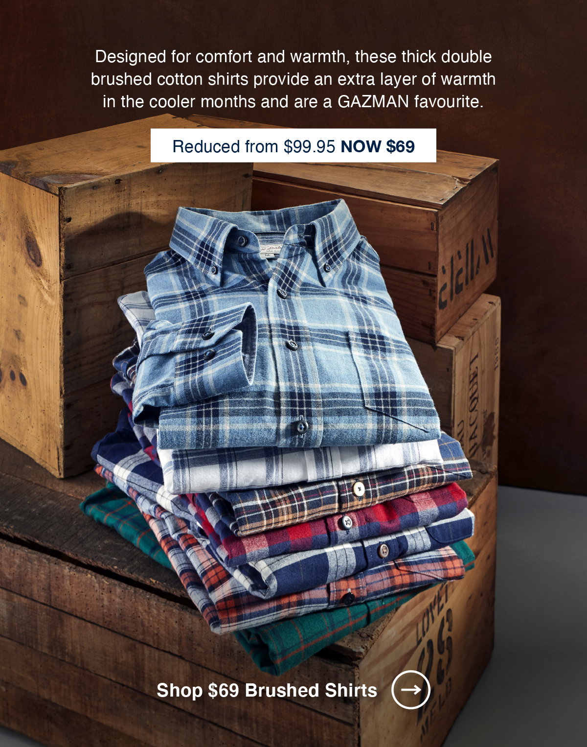 GAZMAN: Brushed Shirts | 69$ for a 