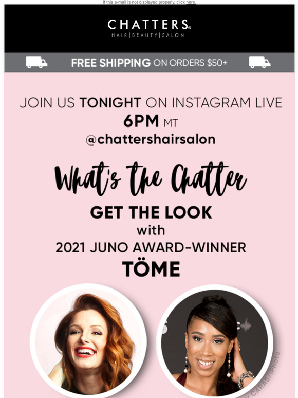 Chatters Join Our Instagram Live With Tme Tonight Milled