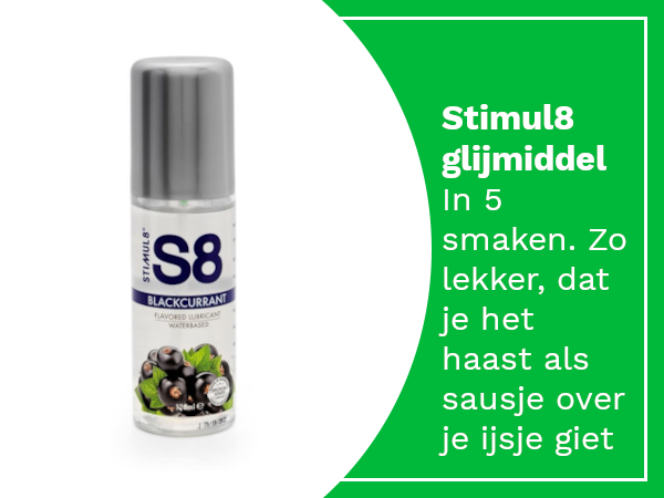 Stimul8 (stimulate) glijmiddel met smaakje.