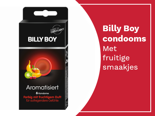 Billy Boy condooms met smaakje.