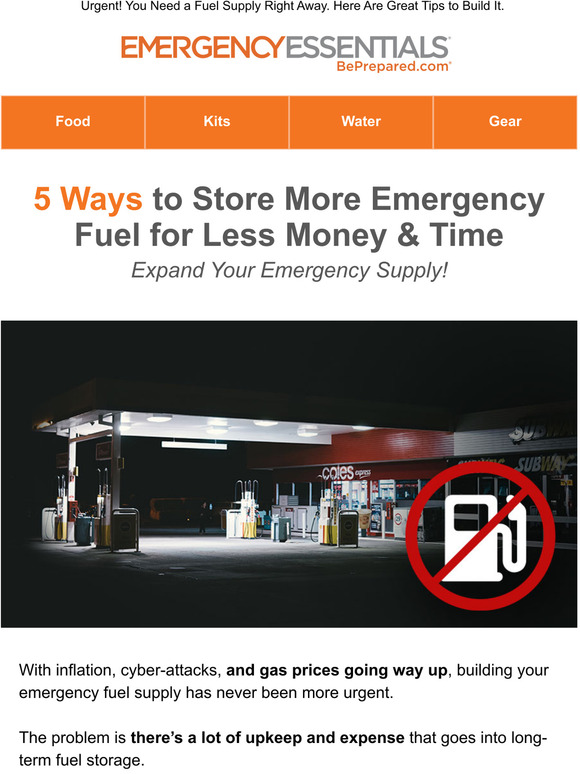 5 Ways to Store More Emergency Fuel for Less Money