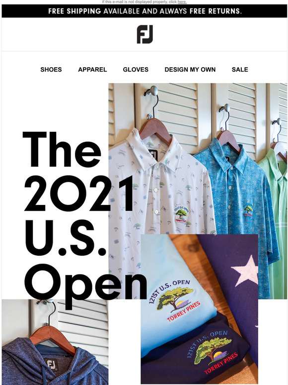 FootJoy Limited Edition 2021 U.S. Open Apparel Gear Up for Torrey