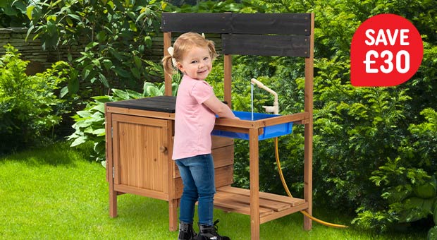 Mud Kitchen with Water Tap