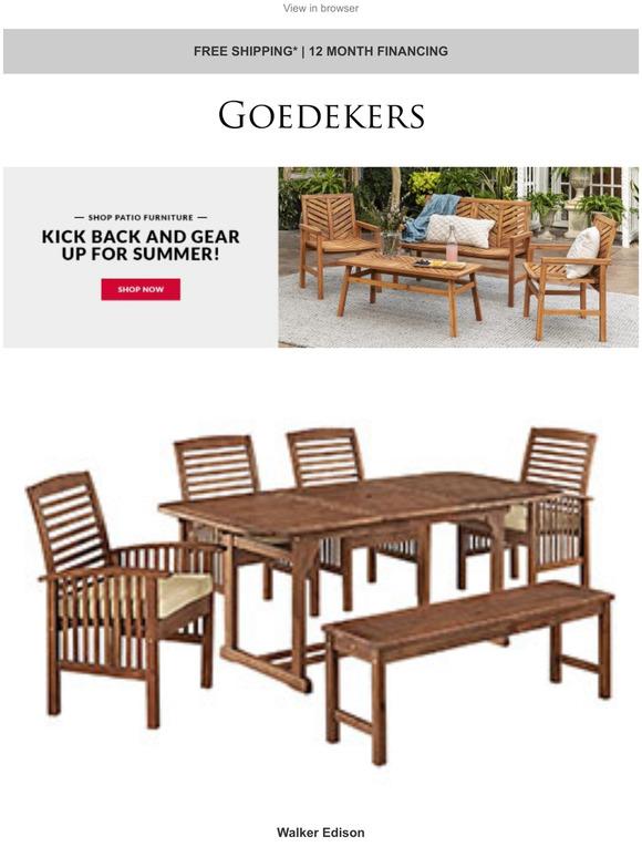  Have More Fun in the Sun & Save on Patio Furniture!