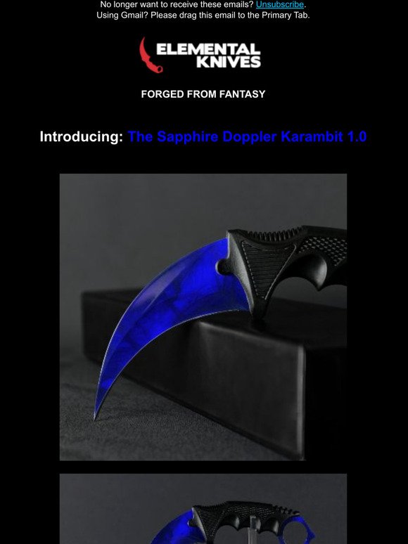 Elemental Knives: The Sapphire Doppler | Milled