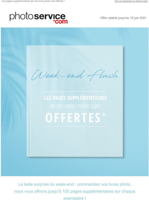 Week-end Flash : les pages supplmentaires offertes !