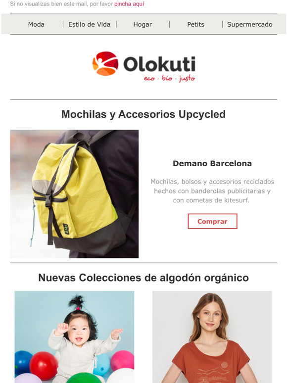 Novedades sostenibles | Mochilas y Accesorios Upcycled