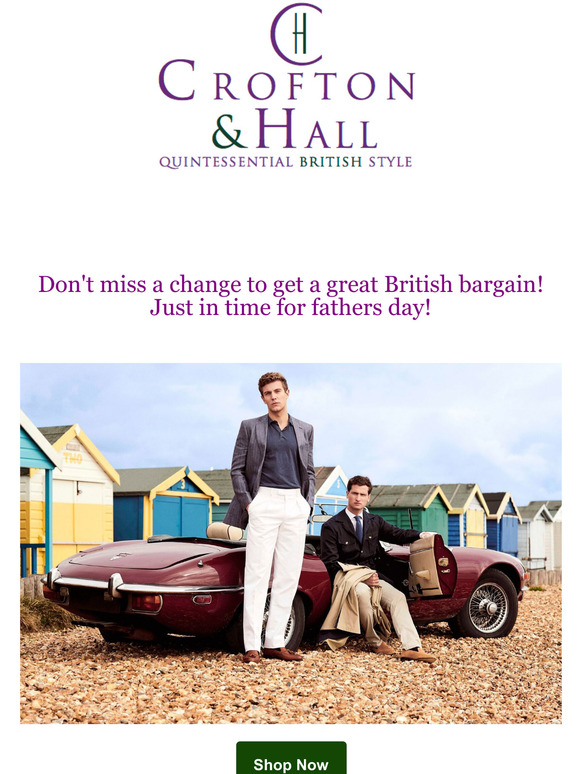 Don't miss your chance to grab a great British bargain, just in time for fathers day!