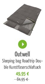 Outwell Sleeping bag Roadtrip Double Kunstfaserschlafsack Spring Campaign 2021