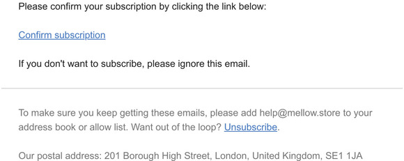 Please confirm your subscription