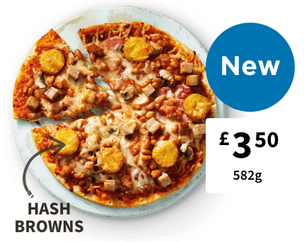NEW Breakfast pizza £3.50
