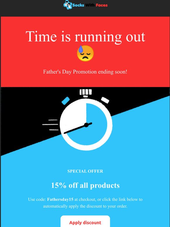 Father's Day Promotion ending soon! 15% OFF