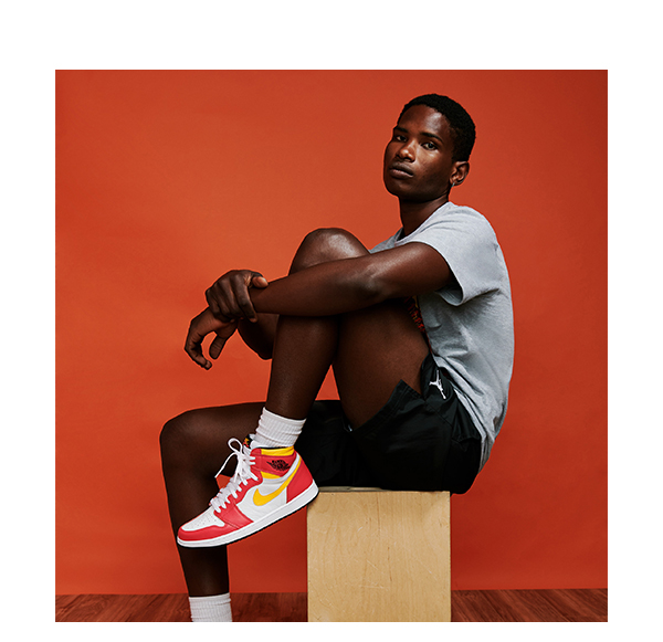 fusion red jordan 1 outfit