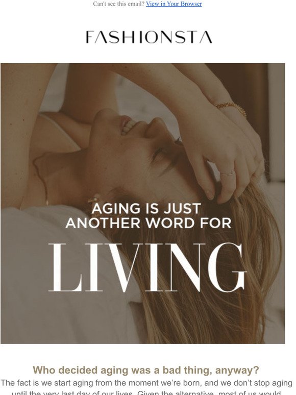 Aging = Living (Heres why)