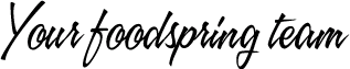 Your foodspring team