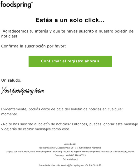 Confirma tu suscripcin