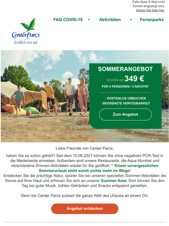 Sommerurlaub in den Niederlanden  Jetzt schnell buchen