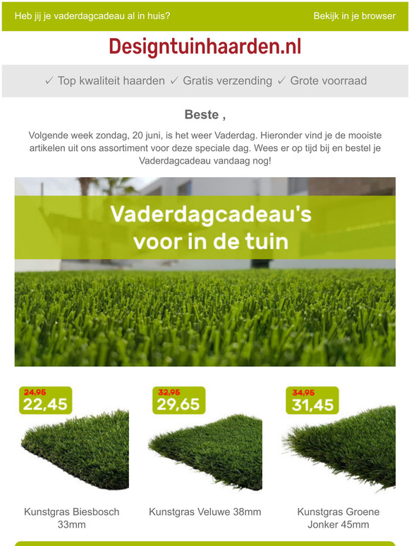 VADERDAG | Wees op tijd en verras je vader!