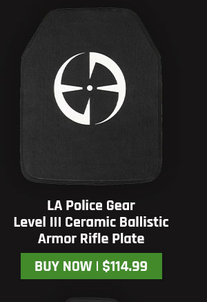 LA Police Gear Level III Ceramic Ballistic Armor Rifle Plate
