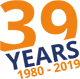 39 years logo