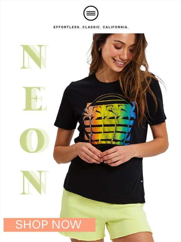 Neon + Palm Trees = Happy 
