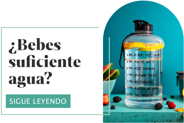 ¿Bebes suficiente agua?