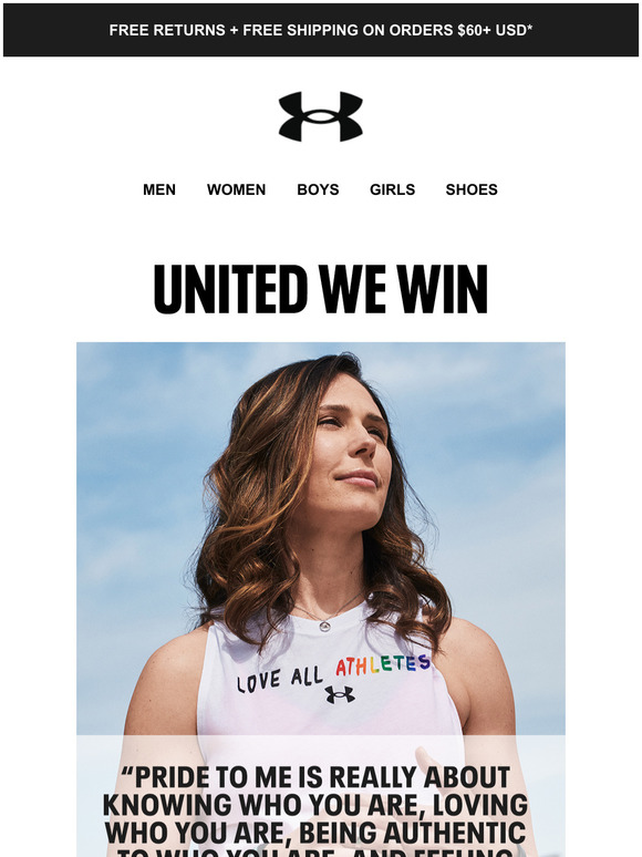 Under Armour ALL athletes are athletes Milled