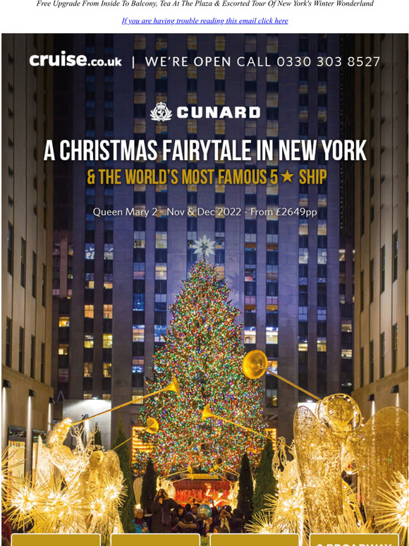 Christmas Cruise From Nyc 2022 Cruise.co.uk: The Christmas Nutcracker, Rockettes Spectacular & A Fairytale  In New York On The Worlds Most Famous 5* Ship! | Milled