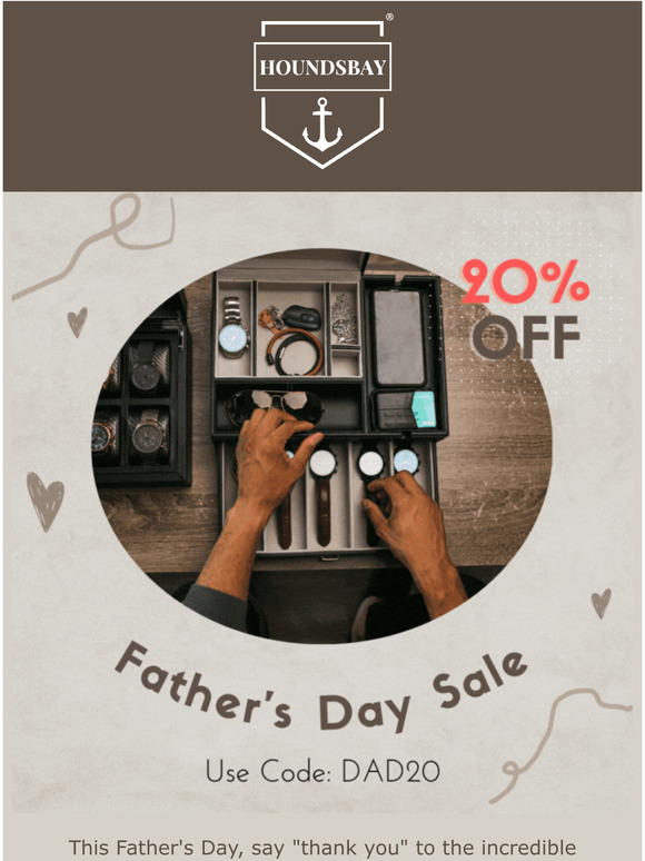 Last Hours For Father's Day Gift + Save 20% 
