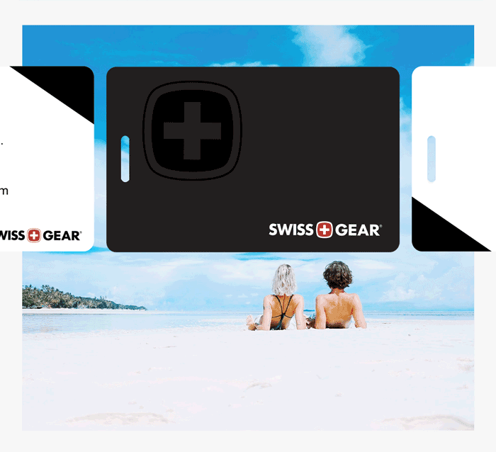 swissgear personalized luggage tag set