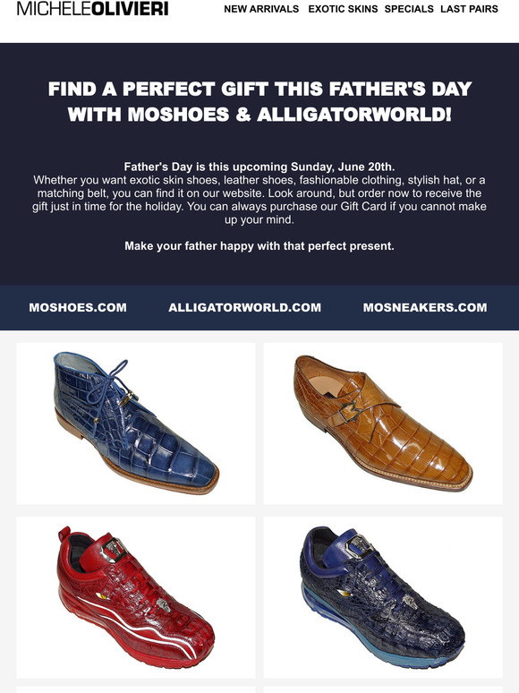 Michele Olivieri New Arrivals at MOshoes AlligatorWorld and