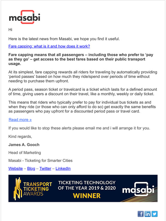 Masabi Fare capping what is it and how does it work? Milled