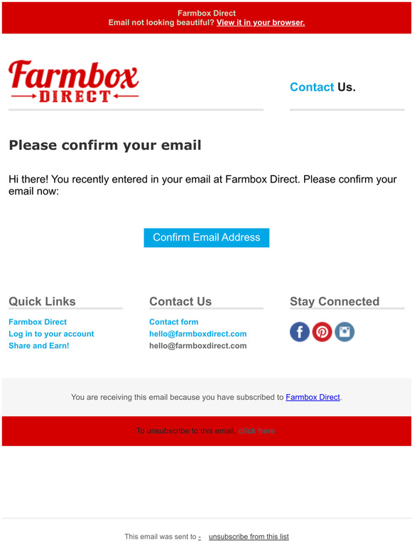 Please confirm your email