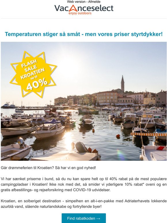 Kroatien Flash Sale - op til 40%!