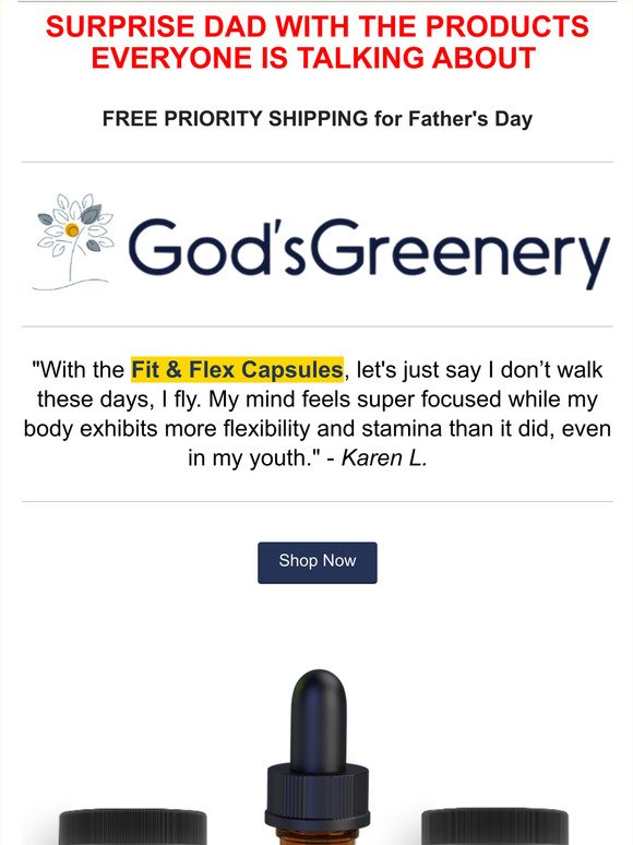Give the gift of health this Father's Day!