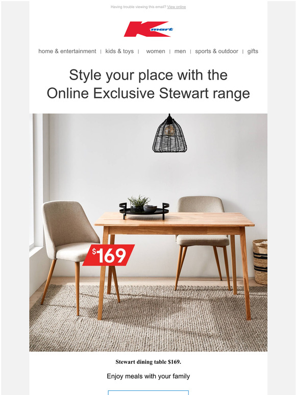 stewart dining table kmart