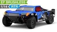 1/14th Tacon Thriller Short Course Truck  Brushless Ready to Run (Blue) RC Remote Control Radio Car