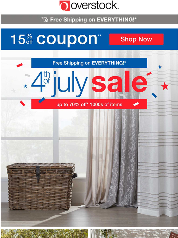Tick Tock! Beat the Clock! Use This 15 off Coupon Tonight! Shop All Things 4th