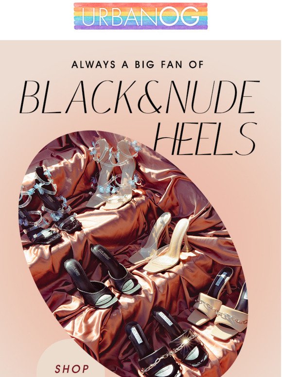 Always a big fan of Black & Nude Heels 