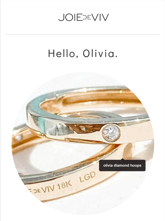 Deal of the Week: Olivia Diamond Hoop Earrings 