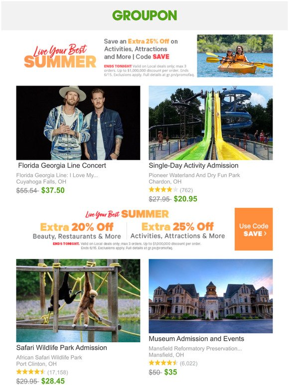Groupon Se Have You Made Your Summer Bucket List Milled