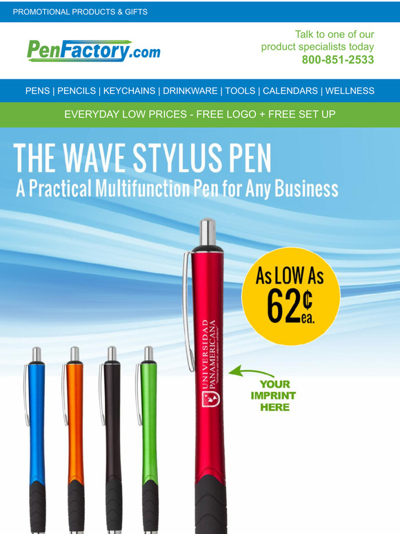 Steal a deal: FREE set up & Free Artwork on this stylus pen!