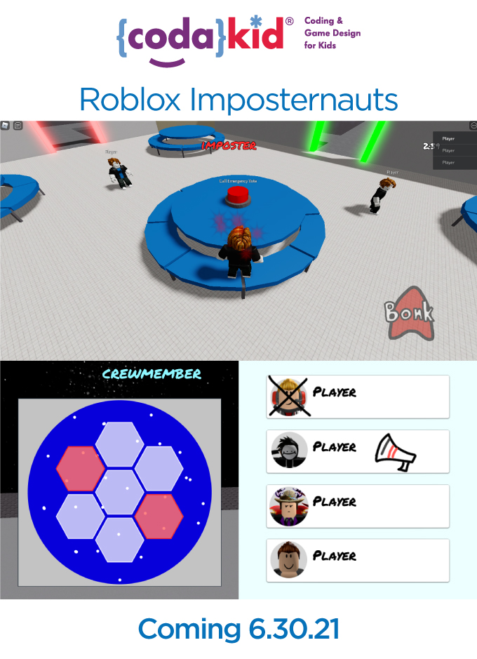 Codakid New Roblox Imposternauts Is Coming On 6 30 21 Among Us Style Game Milled - june 30th roblox