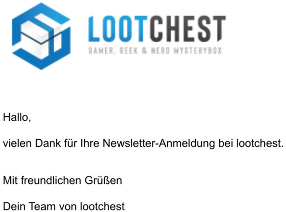 Vielen Dank fr Ihre Newsletter-Anmeldung