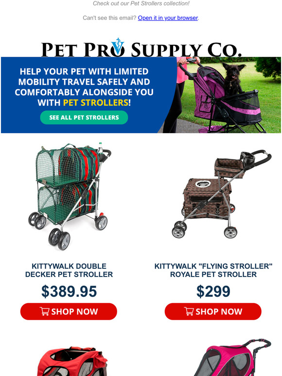 kittywalk double decker pet stroller