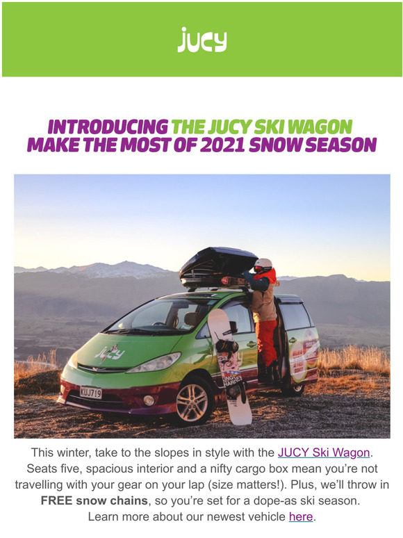NEW VEHICLE ALERT - JUCY SKI WAGON!