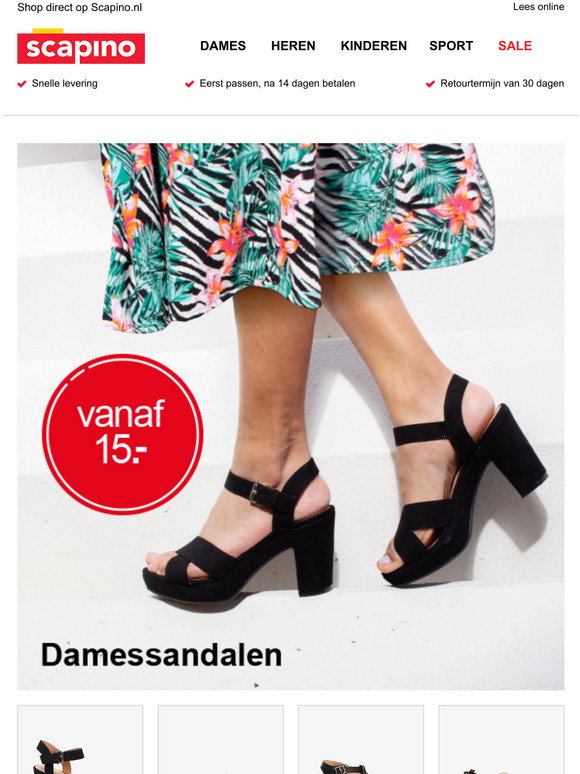 Scapino NL-BE: De hipste sandalen vanaf 15 euro | Milled