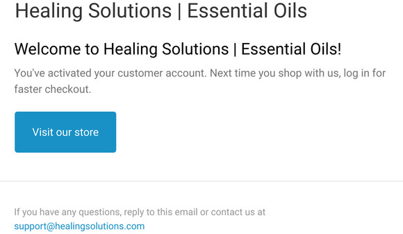 Customer account confirmation
